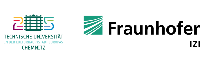Logos der Technischen Universität Chemnitz und Fraunhofer-Institut.