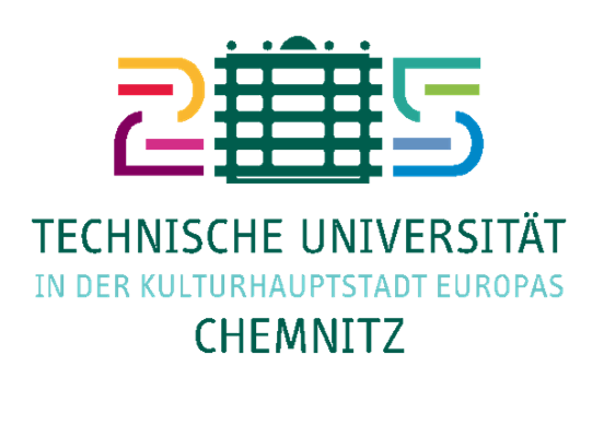 Logos der Technischen Universität Chemnitz und Fraunhofer-Institut.
